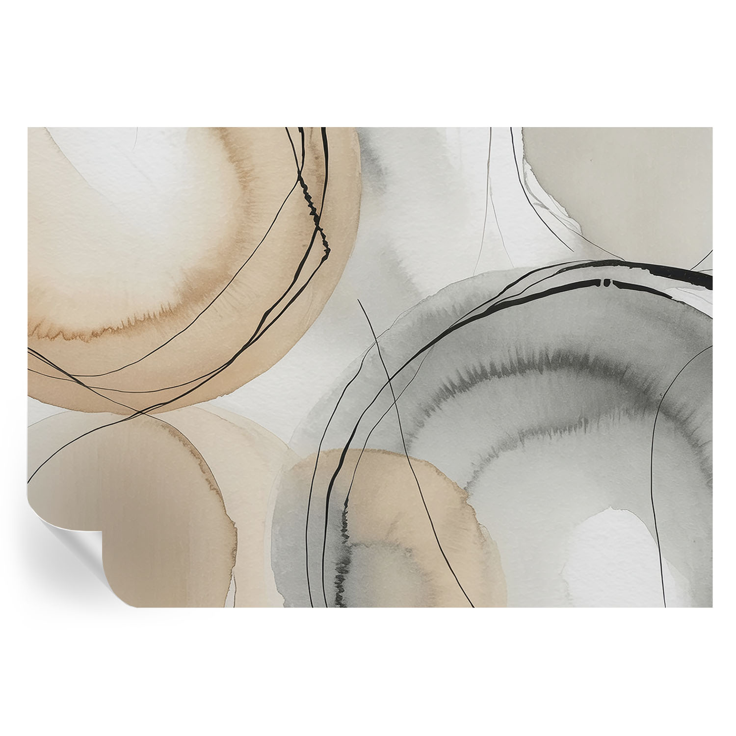 Papel de parede adesivo harmonia geométrica 208x146 tulup