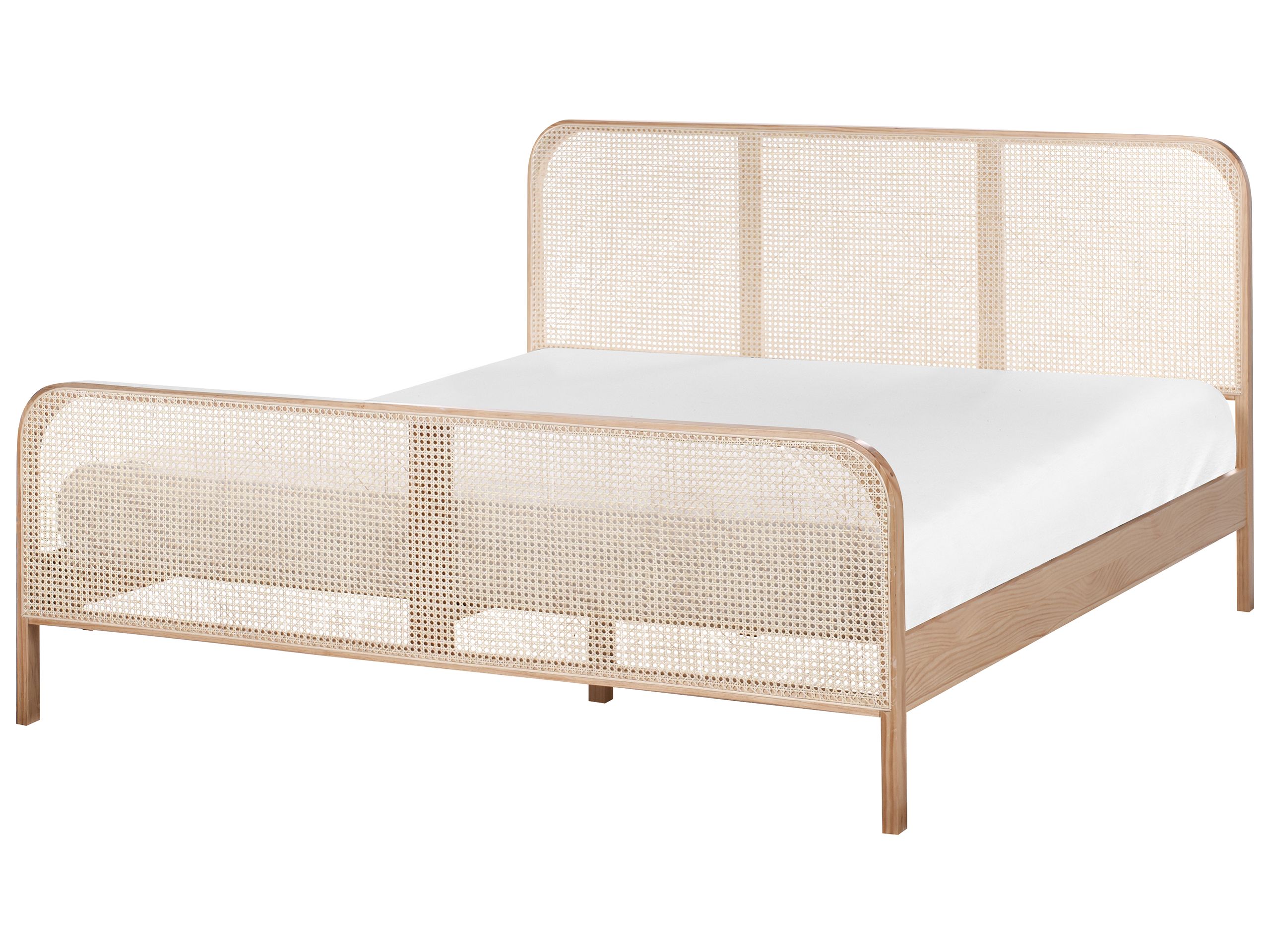Cama madeira de pinho gonfaron 180 x 200 cm castanho claro