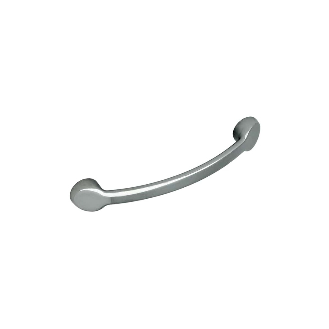 Puxador para móveis zamac acabamento cromado brilhante 96 mm