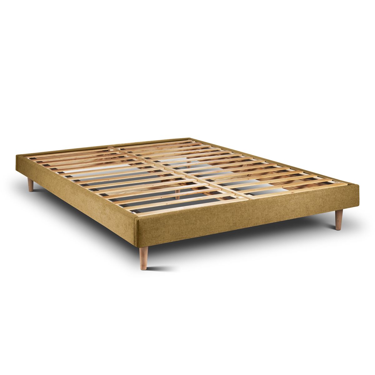 Estrado de molas com ripas 200x200 cm - tecido tela fosca - kit bricolage -