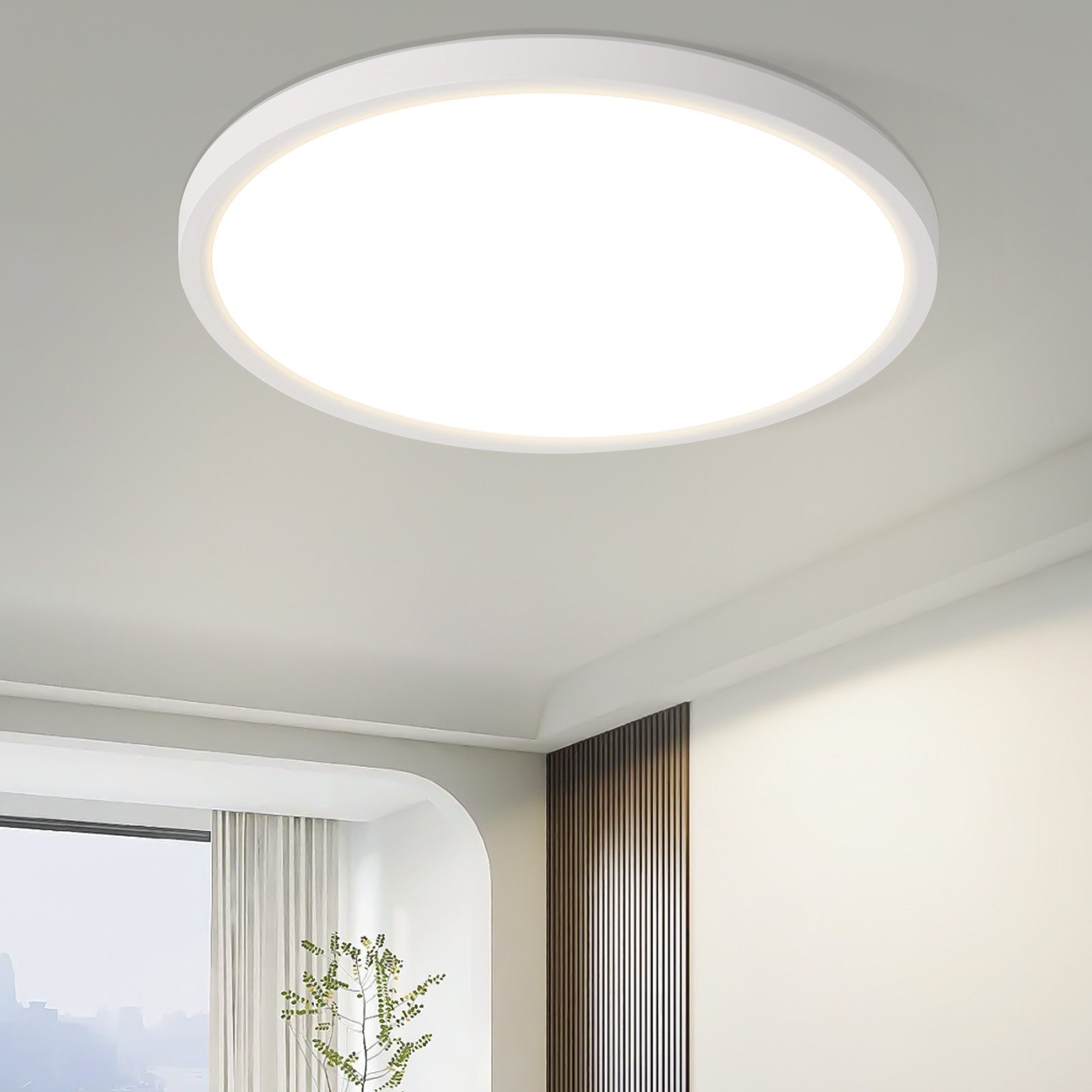 Nettlife candeeiros de teto LED branco 18x18 4000k