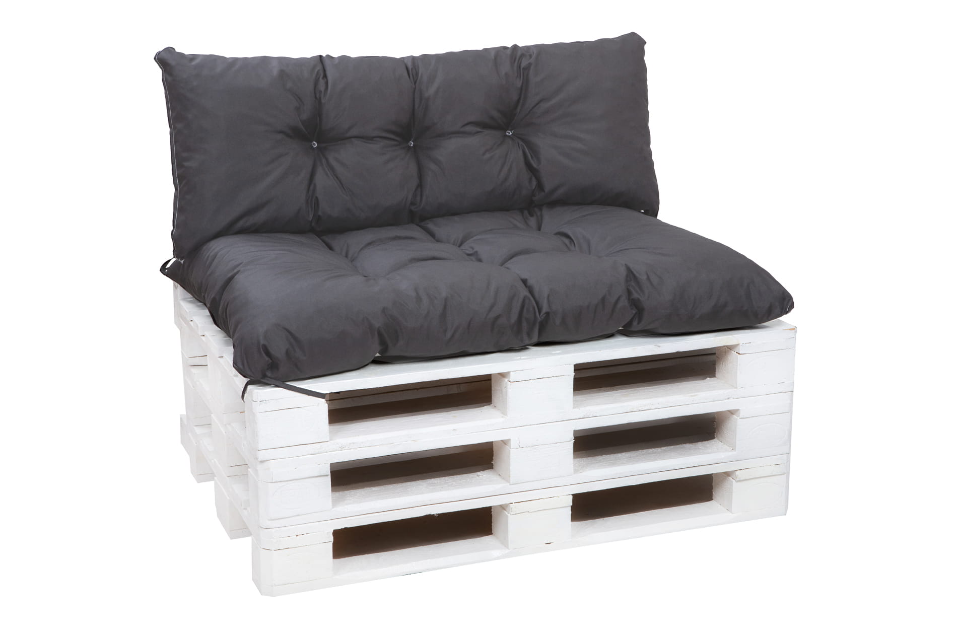 Almofadas de paletes exteriores 120x60x40cm almofadas jardim antracite