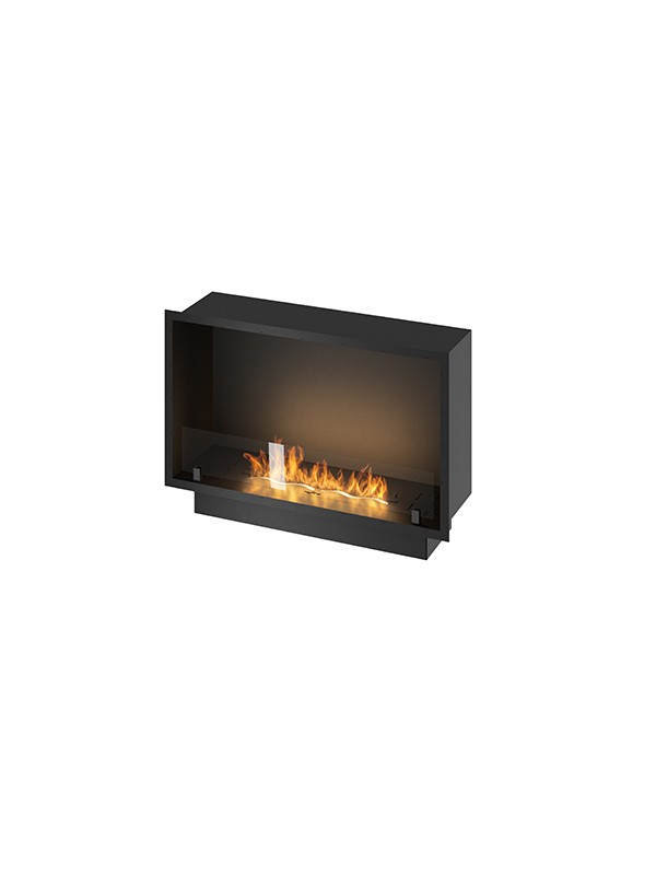 Slim inside black - lareira embutida a bioetanol 80 cm