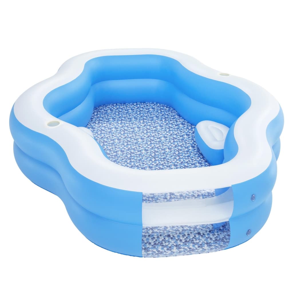 Piscina familiar insuflável retangular splashview azul Bestway