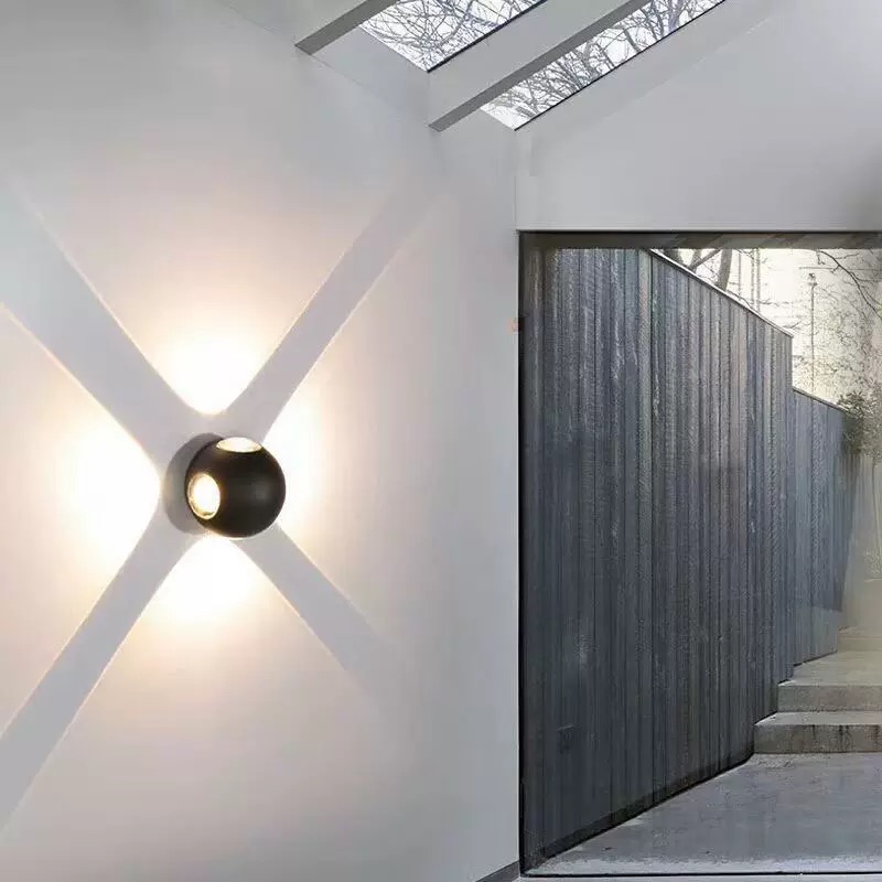 Aplique LED alumínio ip44 12w, impermeável, exteriores
