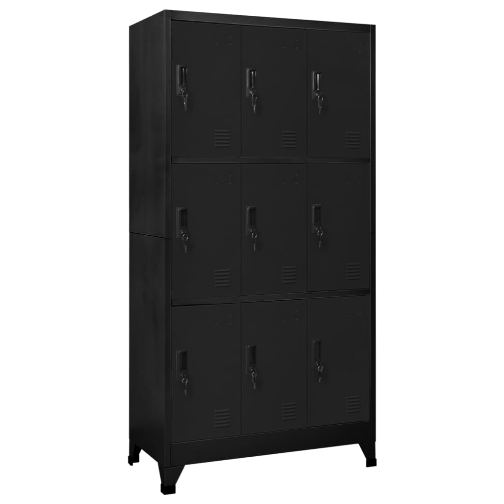 Cacifo aço 90x45x180 cm preto wgo7777