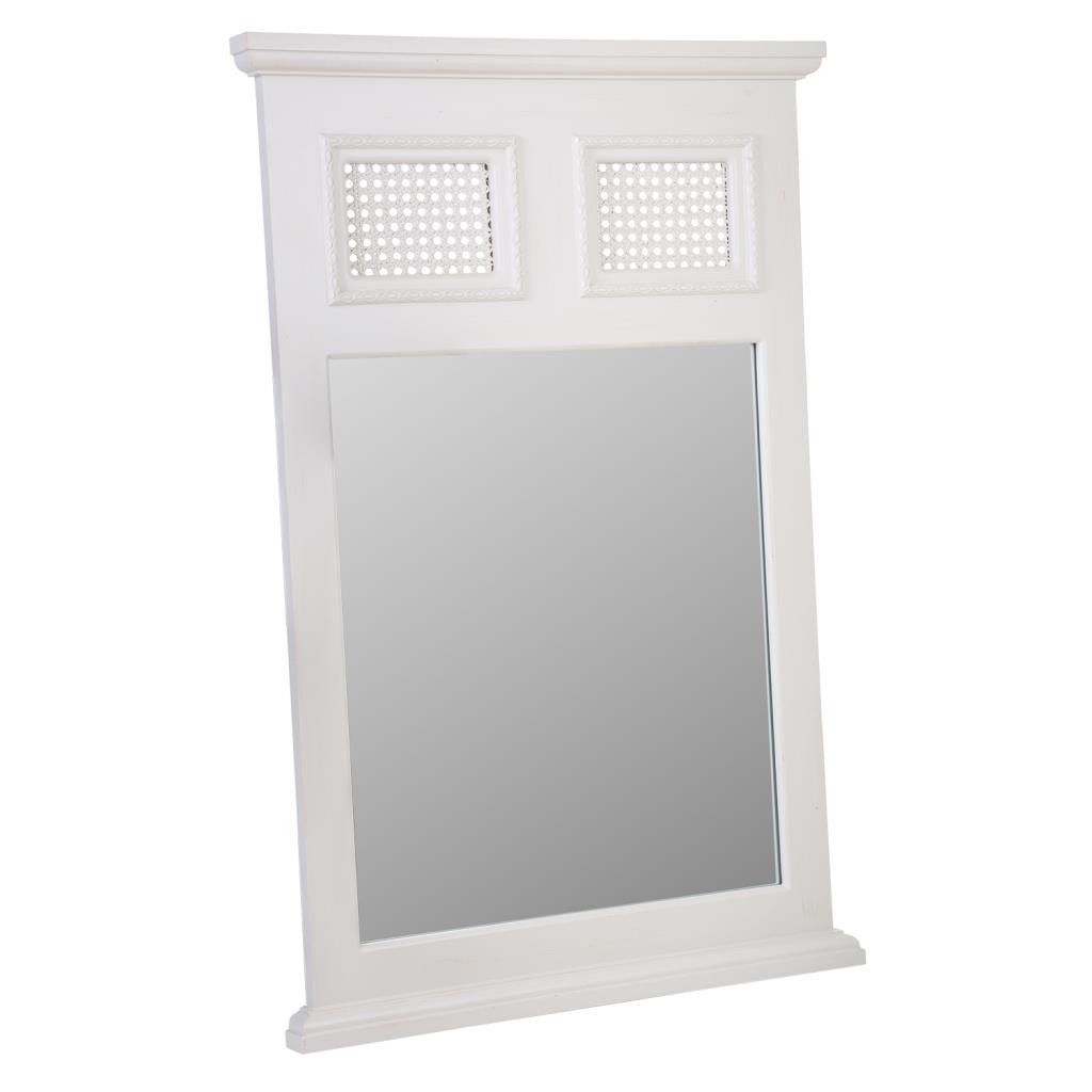 Espelho de madeira cinza 60x4x90