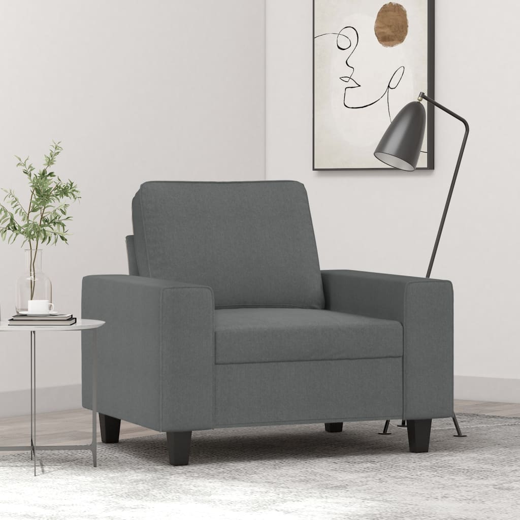 Poltrona 60 cm tecido cinzento-escuro ewg5856