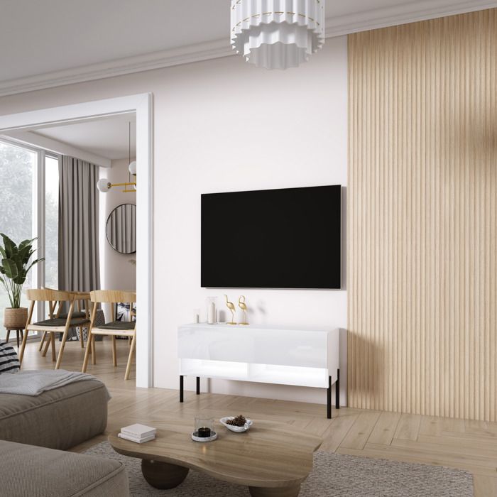 Móvel tv - 100 x 32 x 52 cm - com LED