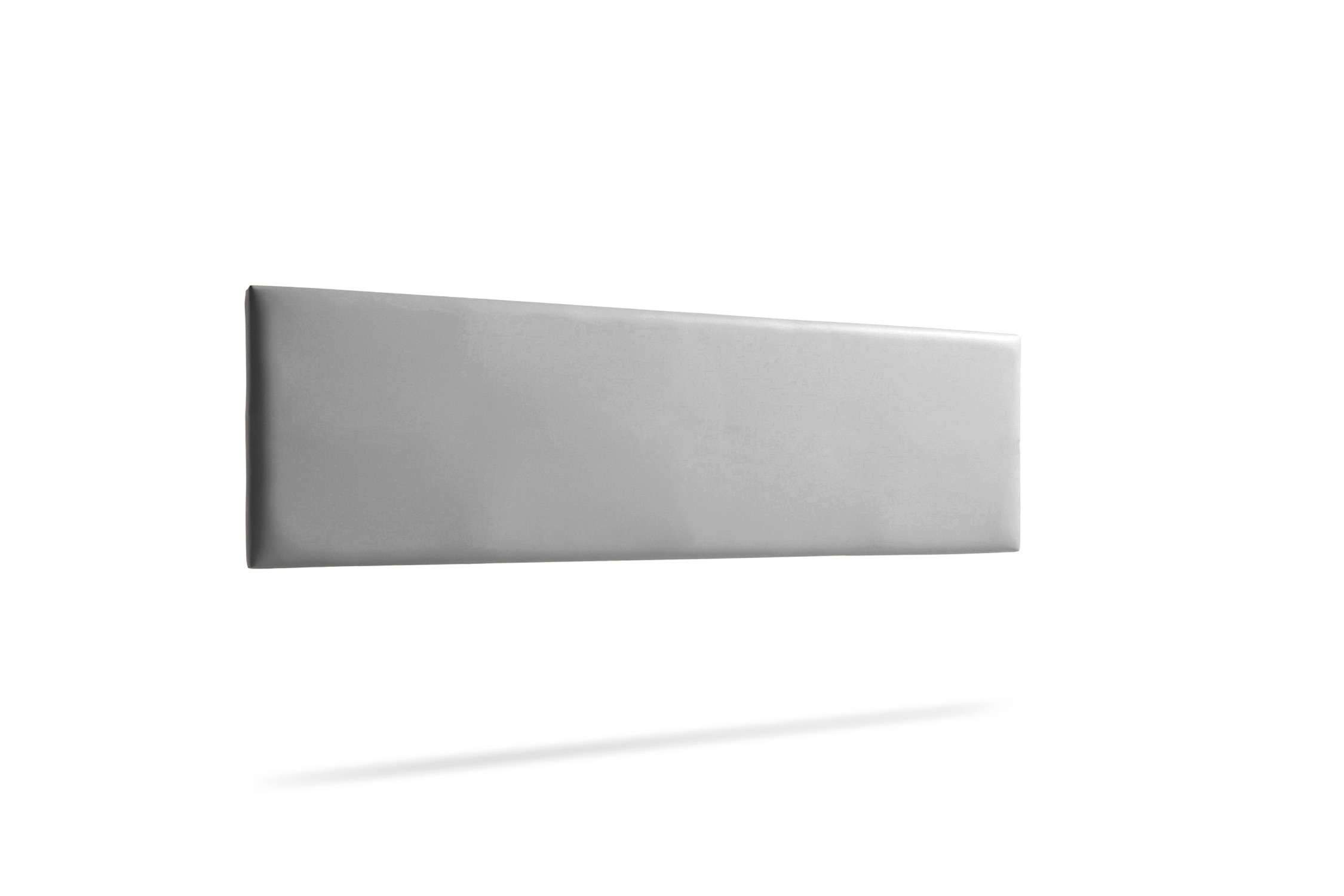 Cabeceira estofada nova pele sintética 115x50x5 cm - moonia