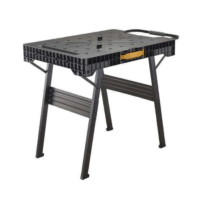 Mesa dobrável - aço preto - alça telescópica - 85x60 cm