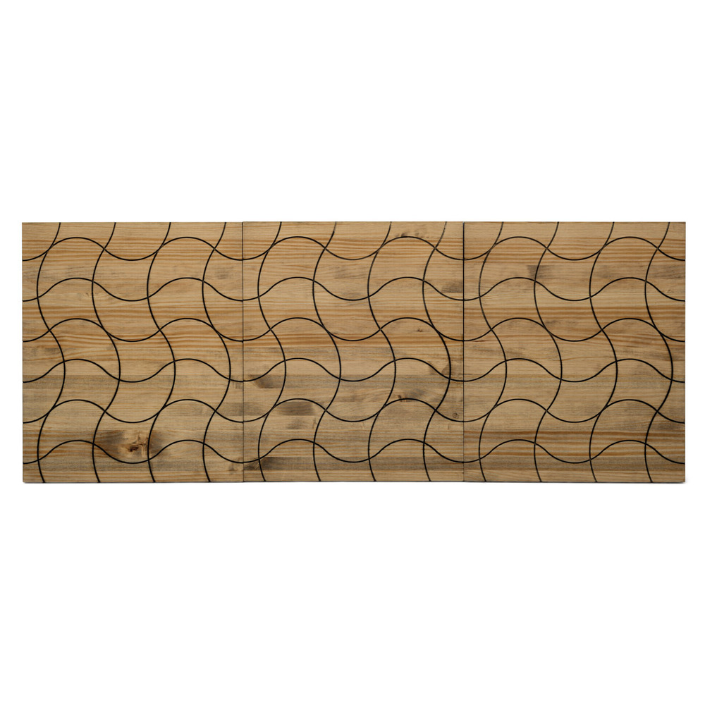 Cabeceira da cama. Modelo ondas. 180x60