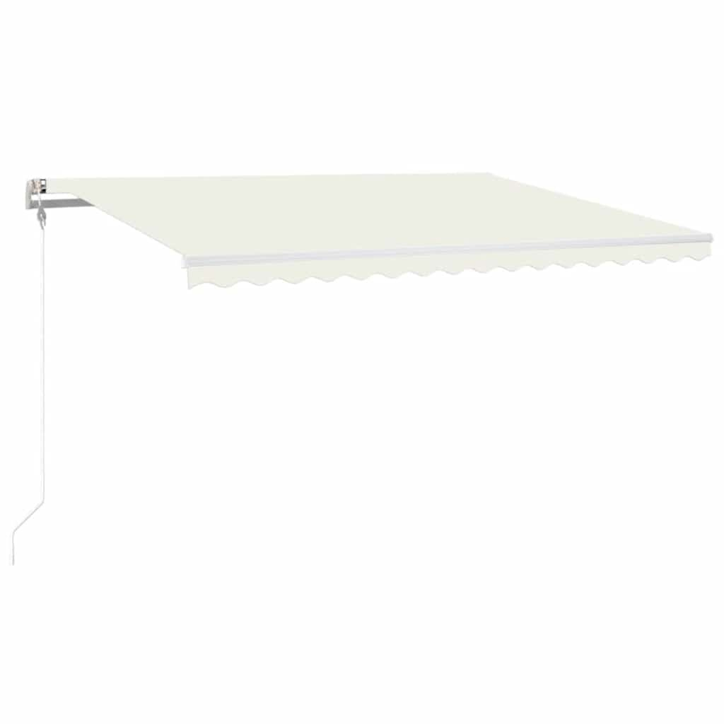 Toldo automático com LED e sensor de vento 400x300 cm cor creme