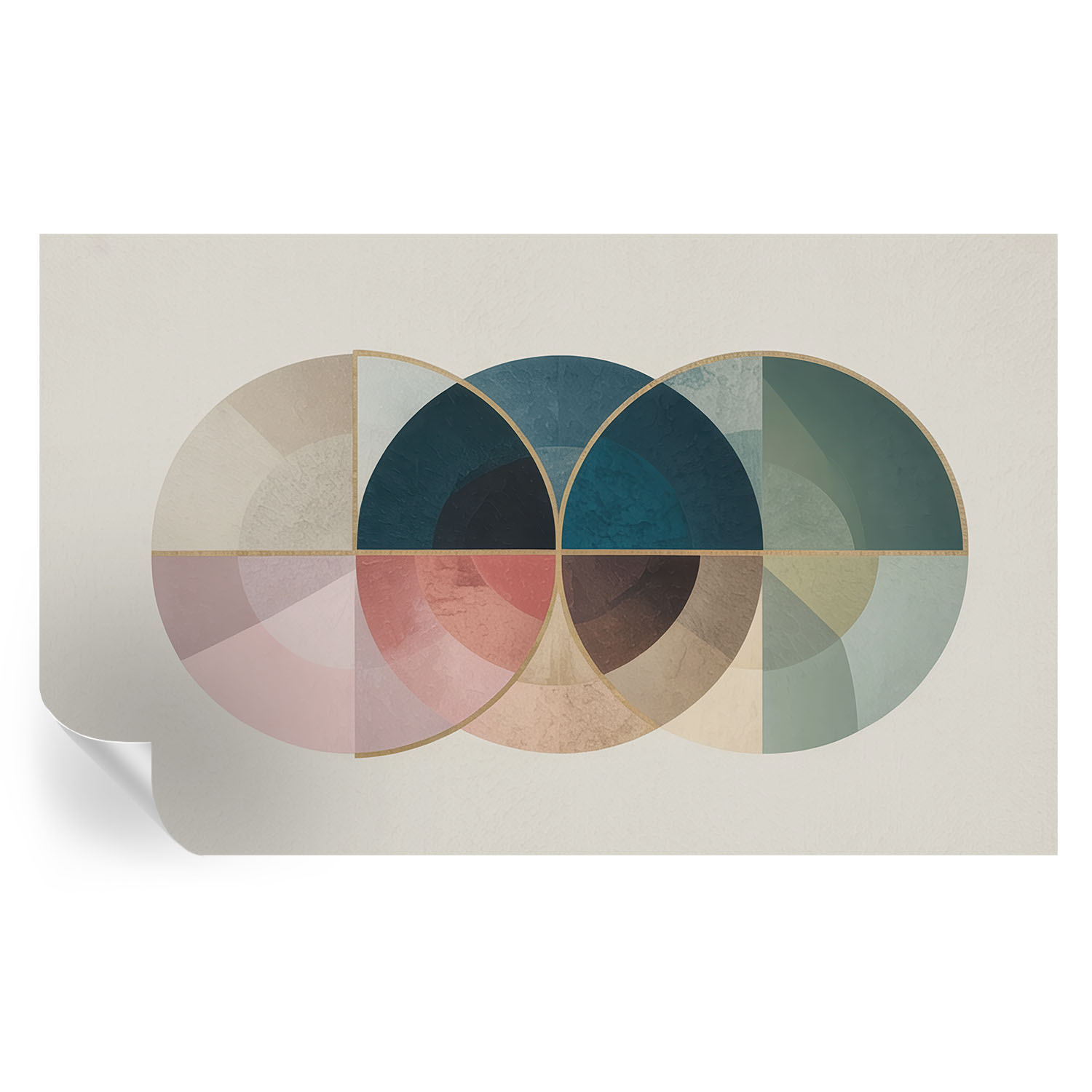 Papel de parede autocolante elegância geométrica 416x254 tulup