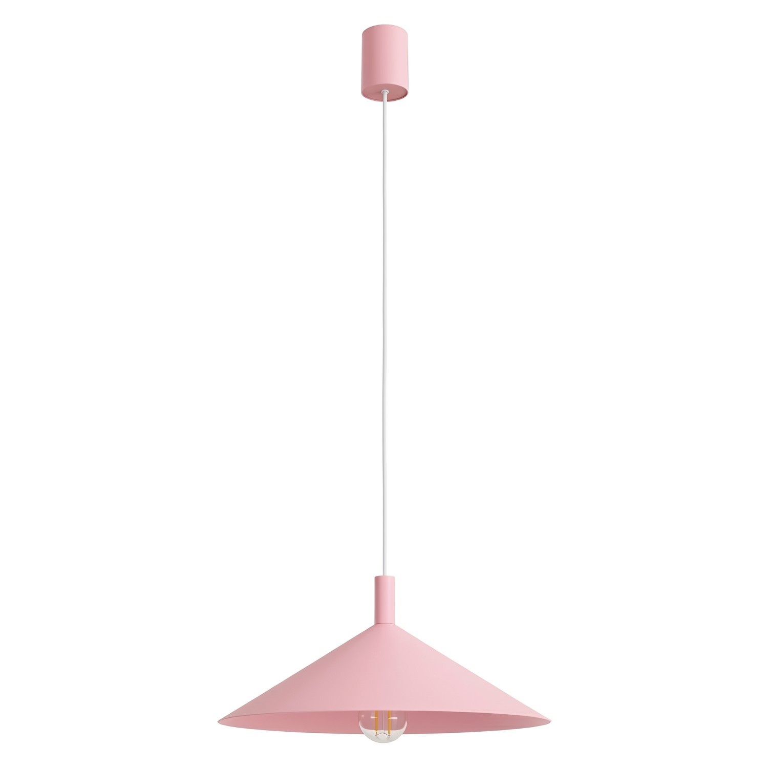 Candeeiros de suspensão nox 1 cor-de-rosa aço 40x135x40cm