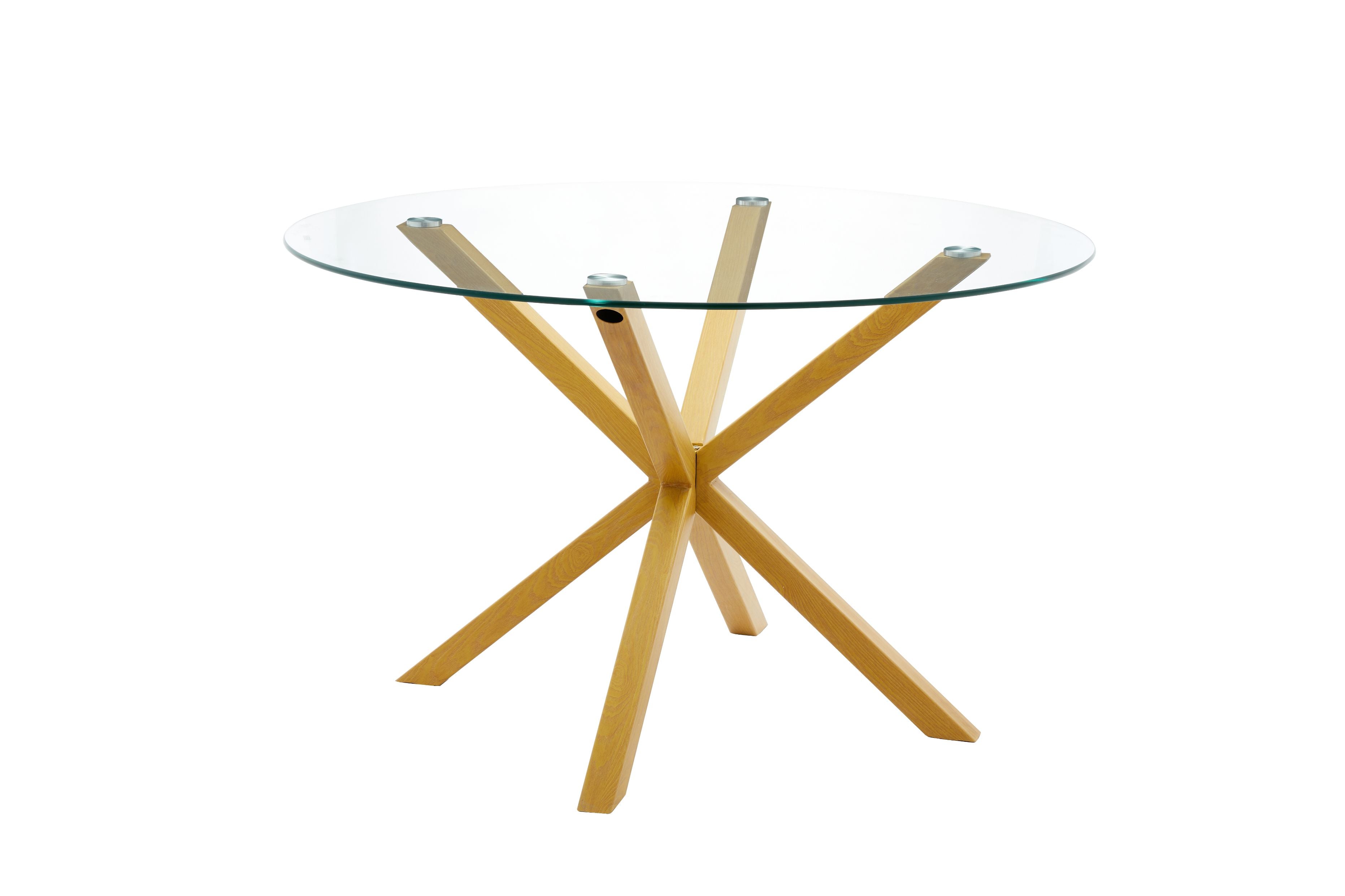Mesa redonda em vidro temperado aurora 120cm. Sala de jantar ou cozinha,