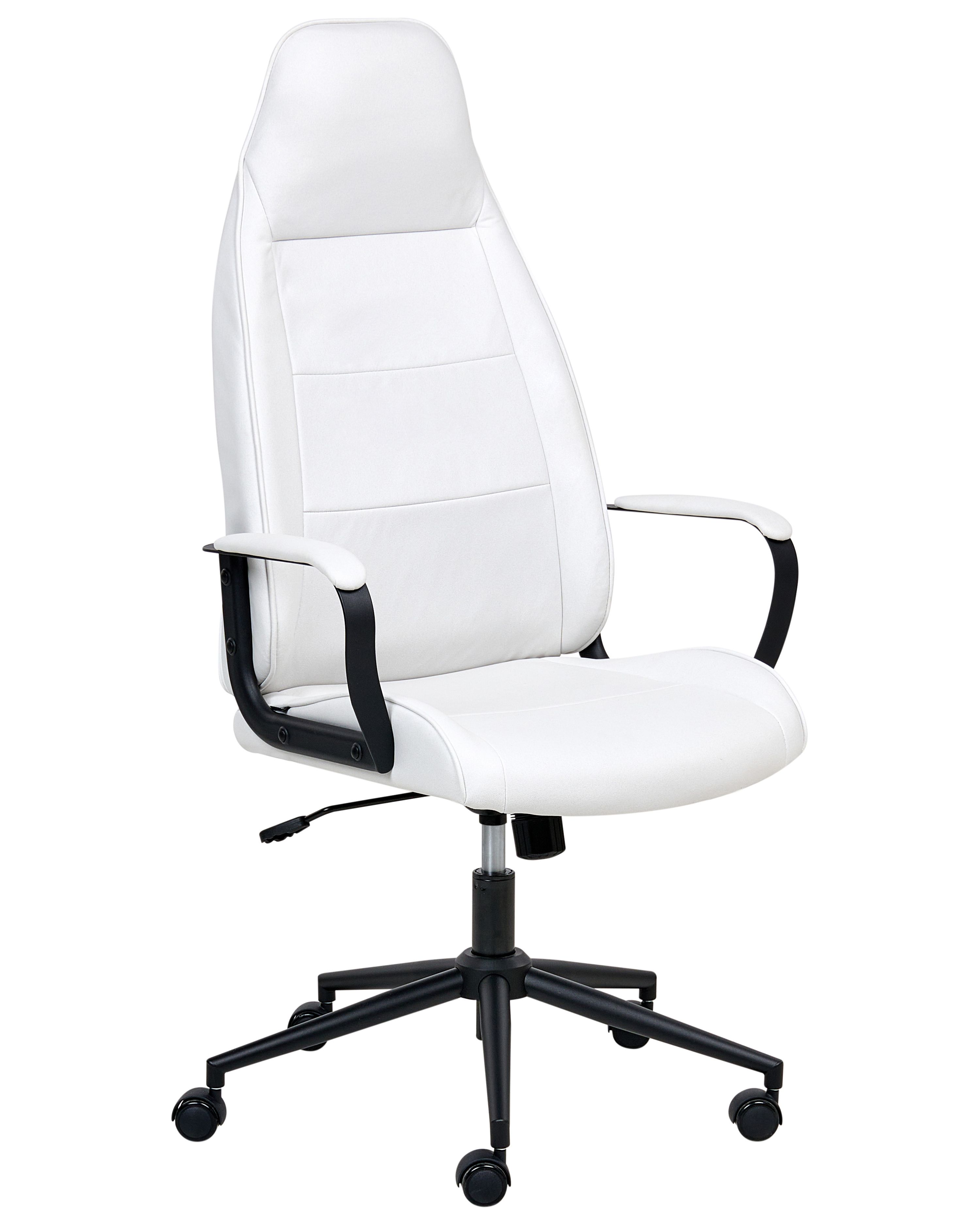 Cadeira de escritório rebel tecido branco creme
