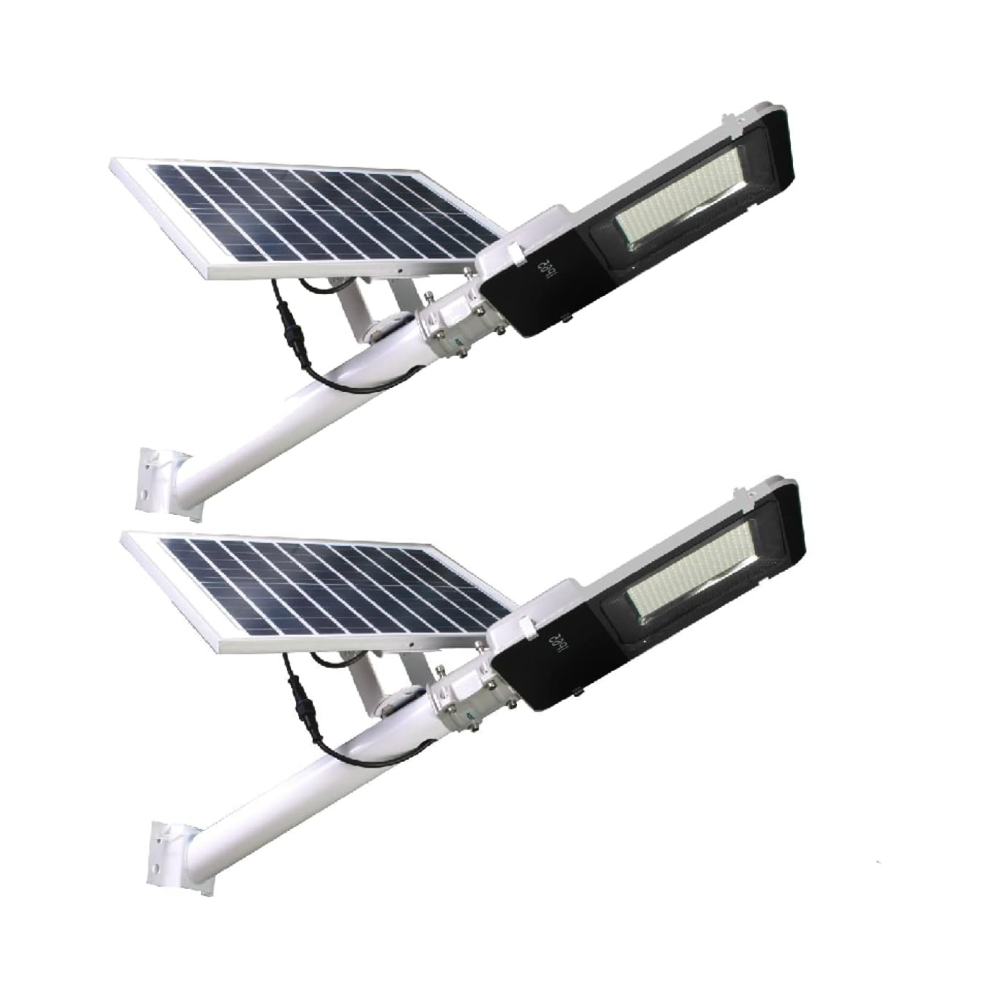 Pack x2 iluminação pública LED 200w solar 200 LEDs 2500 lm, 4200k neutro