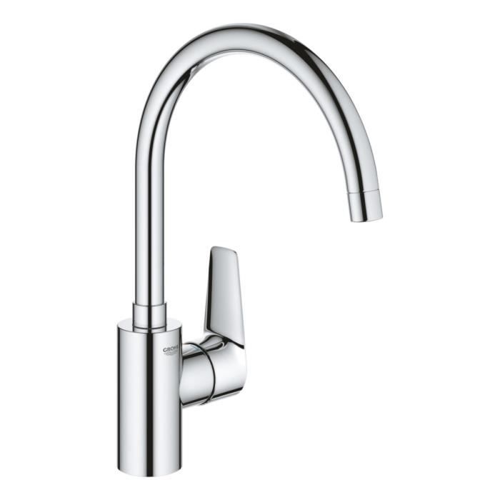 Misturador - grohe - bauedge - cromado - monocomando - bico alto - economia