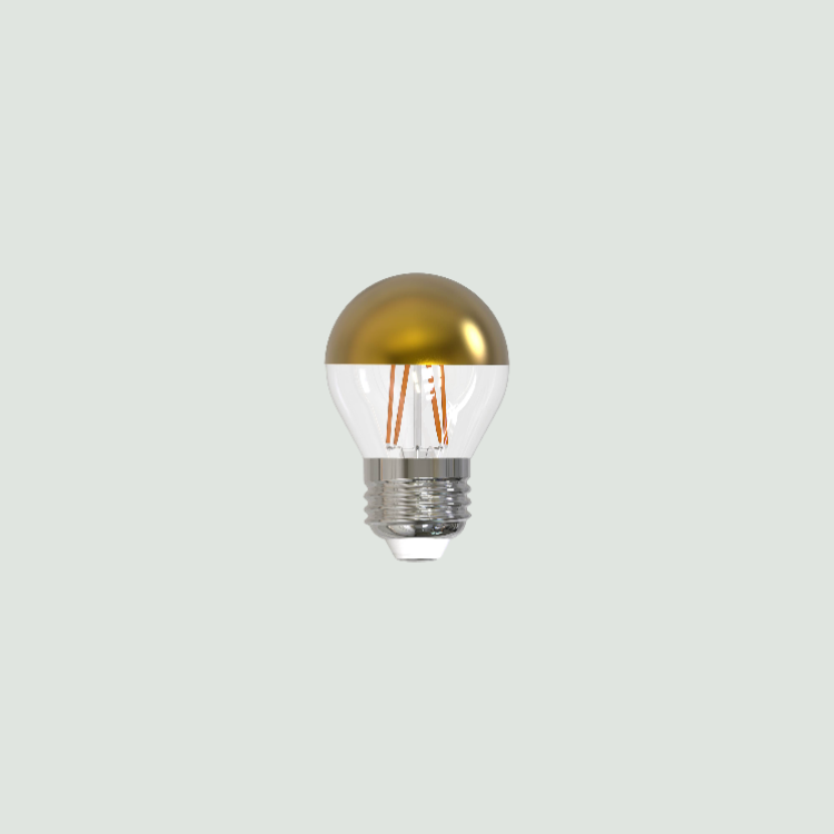 Pacote com 2 lâmpadas LED de filamento E27 - 4,5w 2700k 400lm - 45x75mm