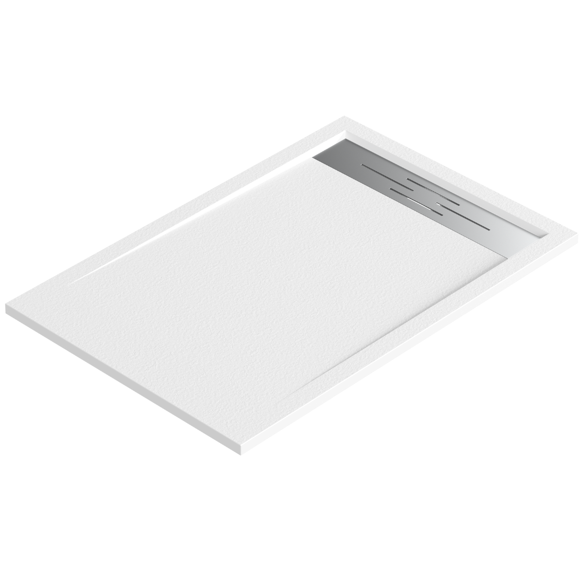 Base duche resina com válvula e grelha | branco | 70 x 110cm