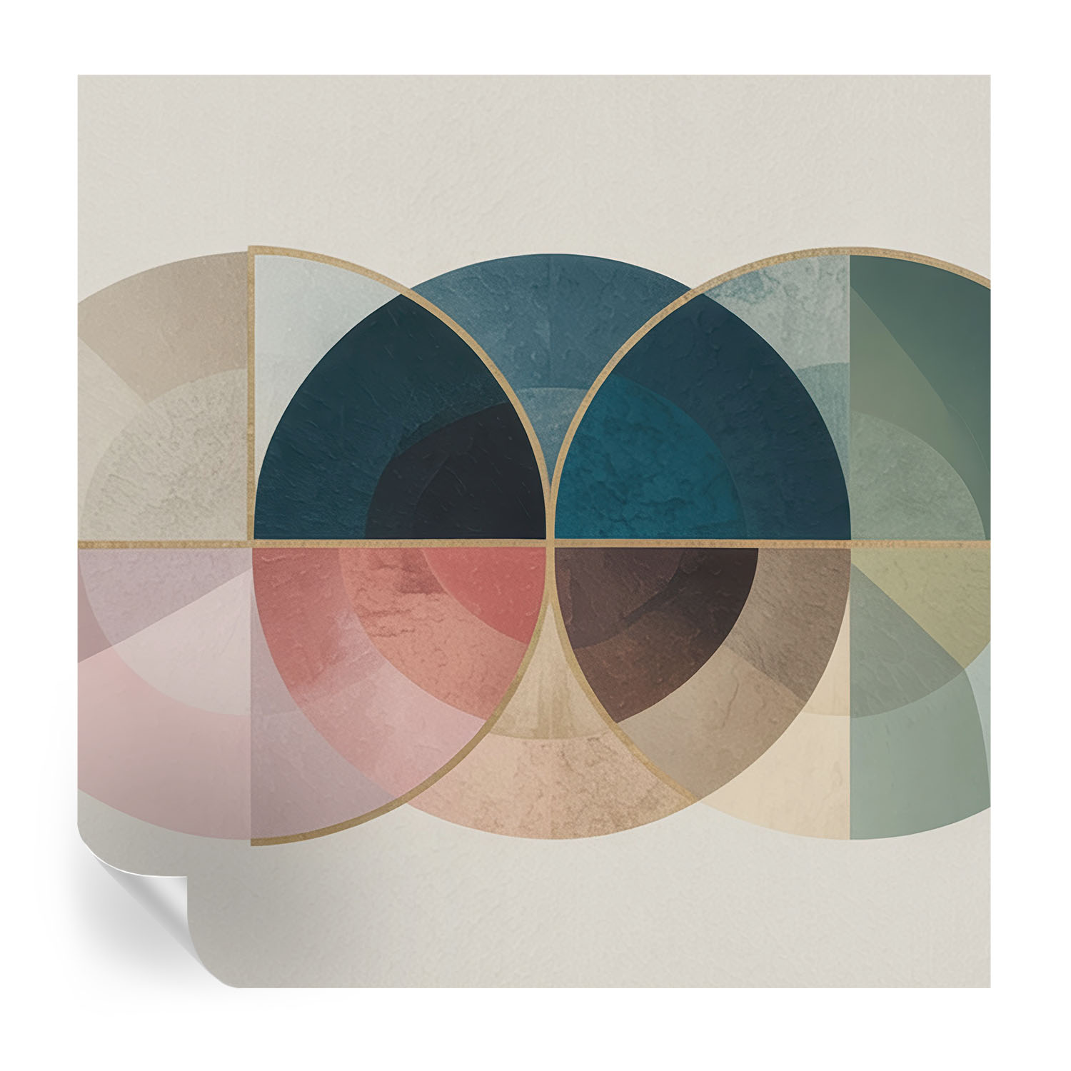 Papel de parede autocolante elegância geométrica 250x250 tulup