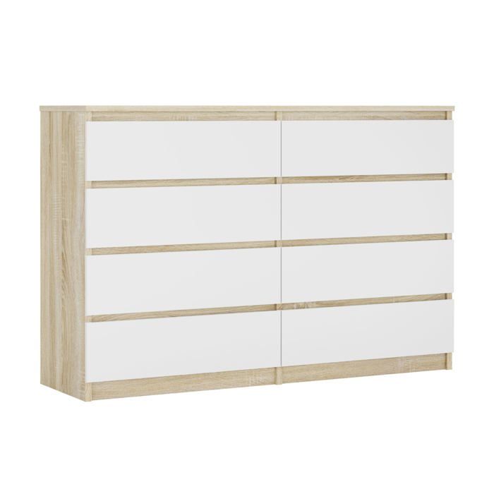 Cómoda - 8 gavetas - 138x101x39 cm