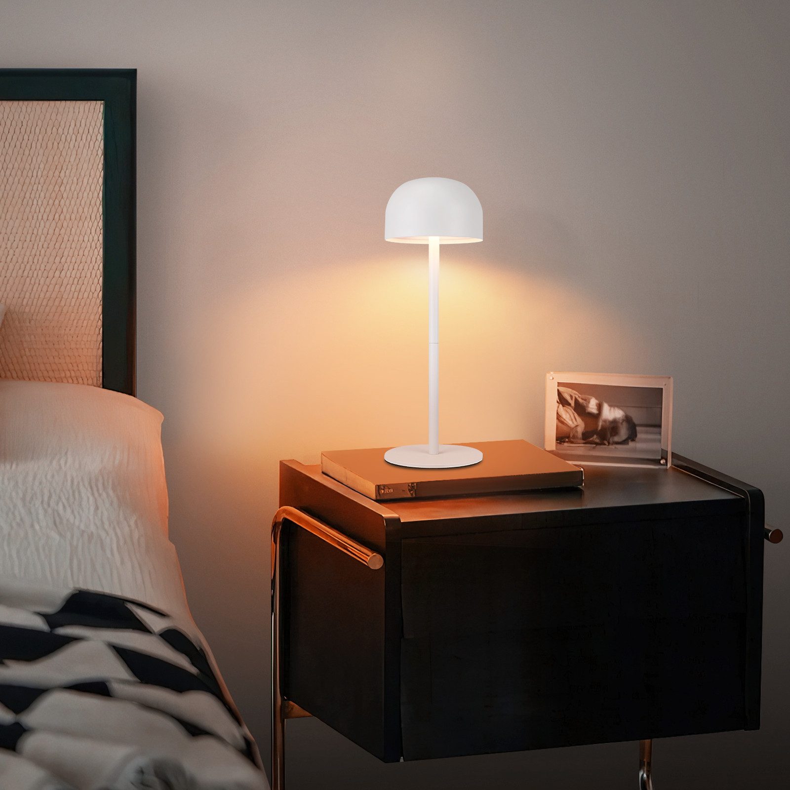 Nettlife lâmpada de mesa LED branco 9x9