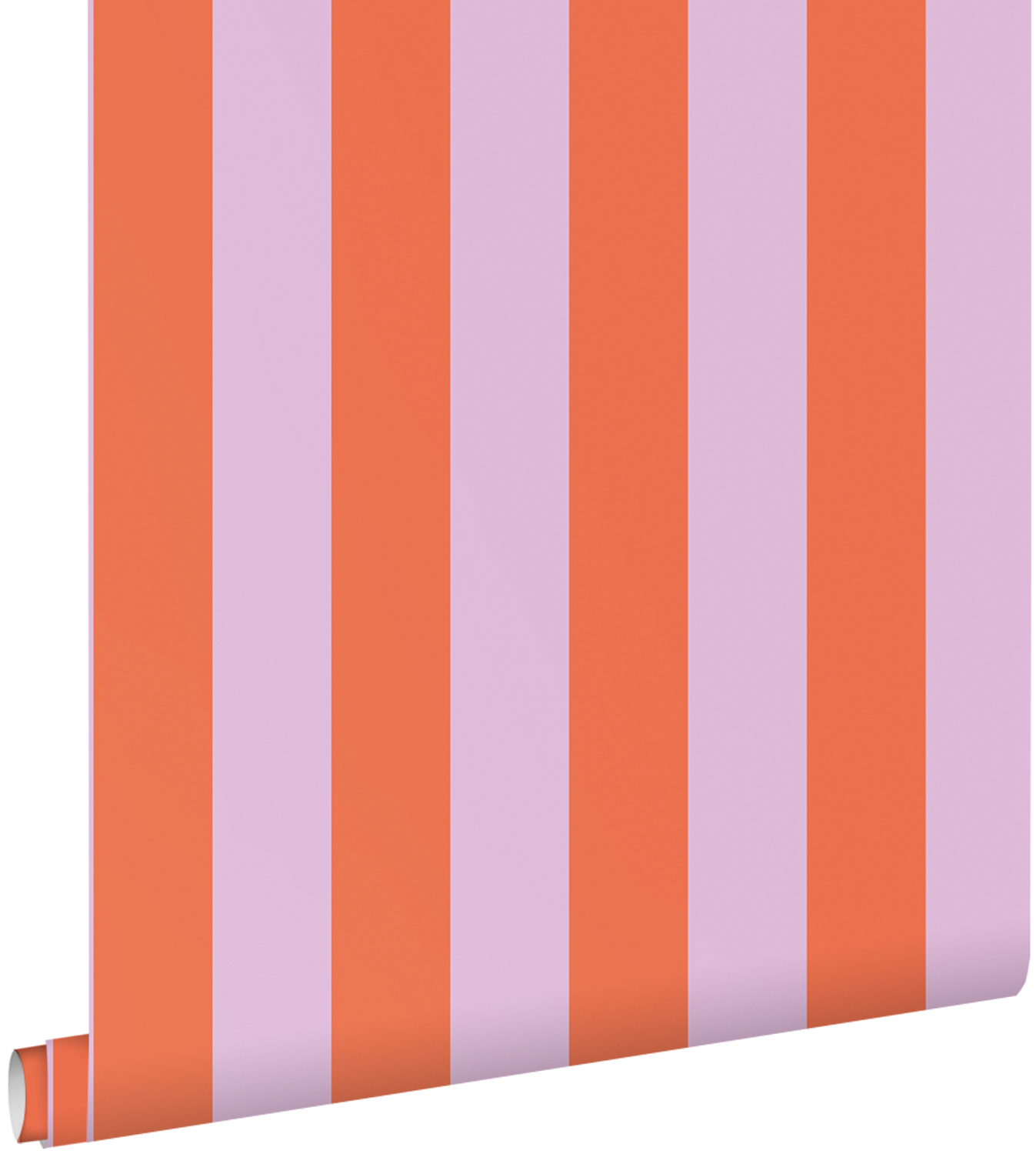 Estahome papel de parede riscas laranjaeroxo lilás 53 cm x 10.05 m