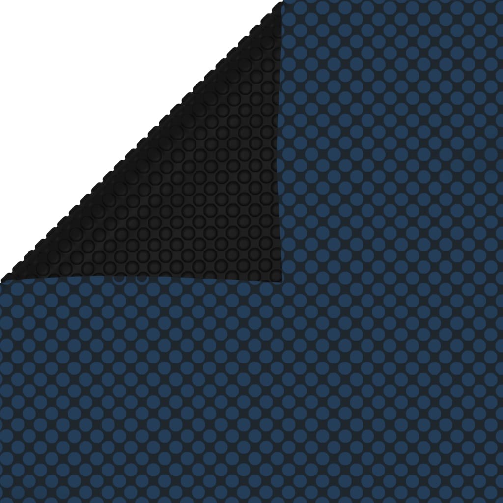 Película para piscina pe solar flutuante 600x400cm preto e azul
