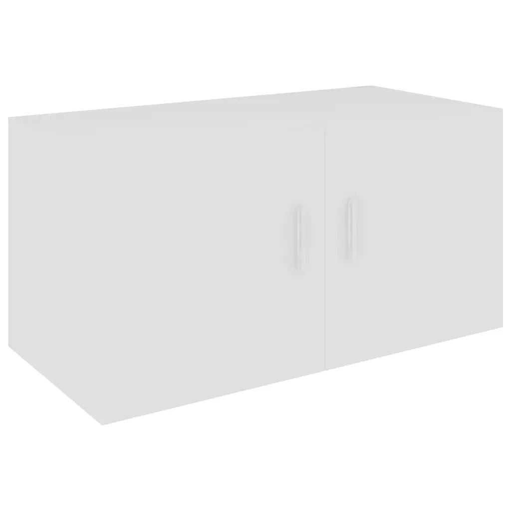 Armario de pared flotante blanco de 80 x 39