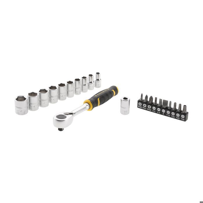 Conjunto de catraca e soquete stanley fatmax 1/4" - fmmt82679-0