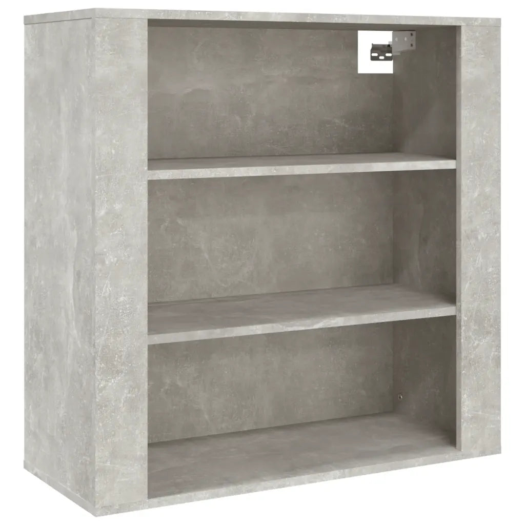 Armario de pared de madera de ingeniería gris hormigón