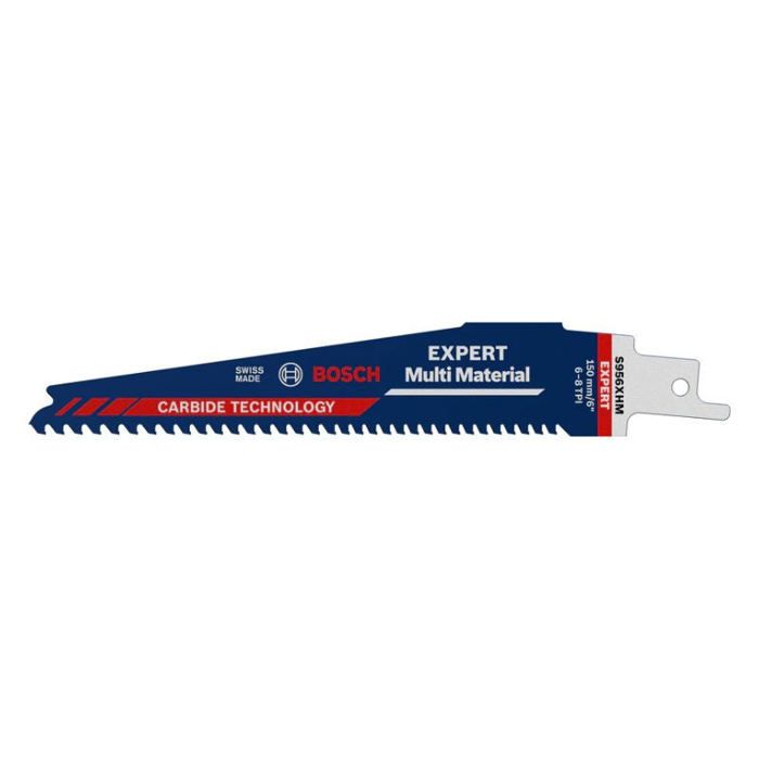 Cartão de 1 lâmina de serra sabre de metal duro Bosch expert 150 mm para ma