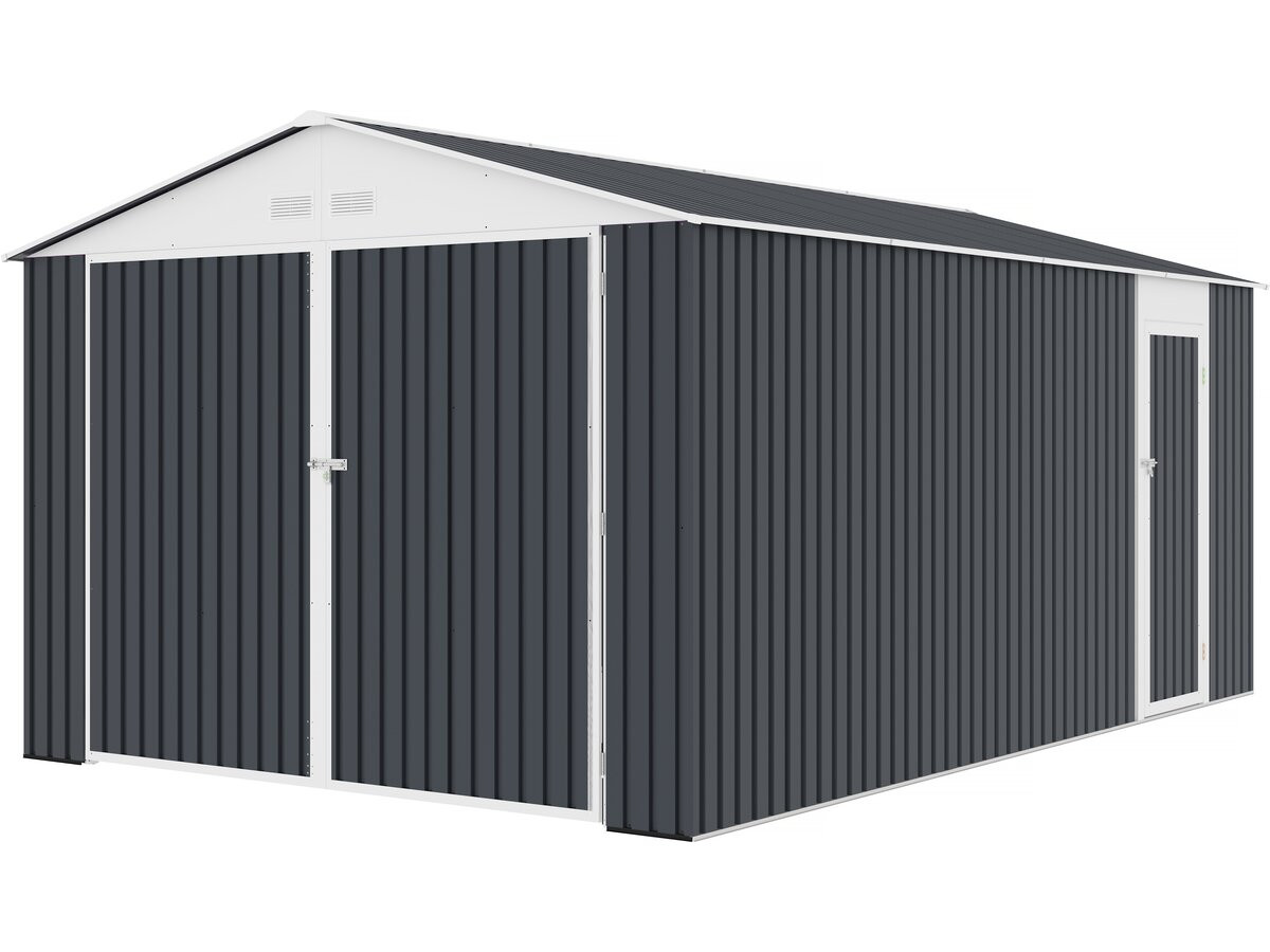 Garagem metálica "houston" 15,36 m² - antracite