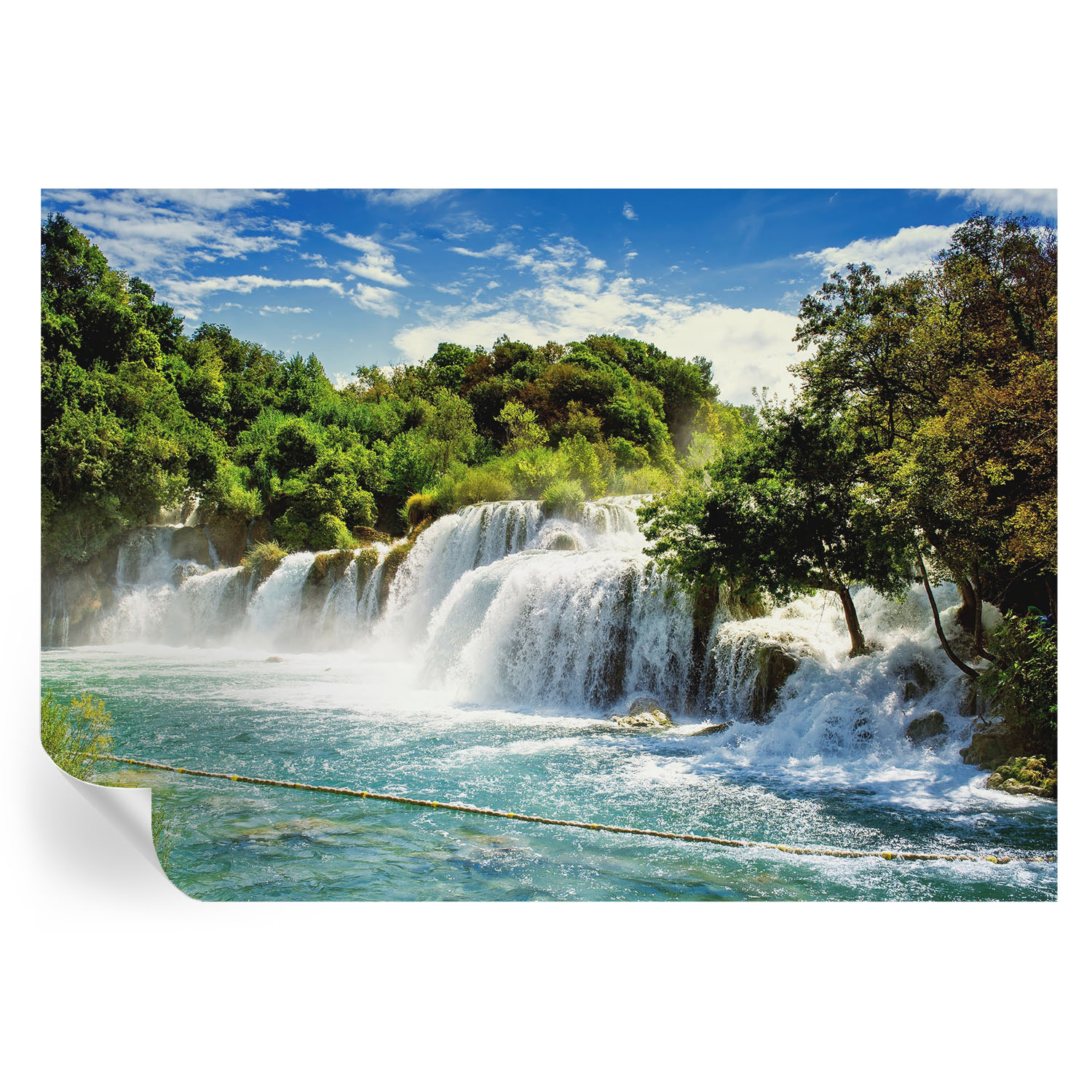 Papel de parede adesivo uma cachoeira deslumbrante 208x146 tulup
