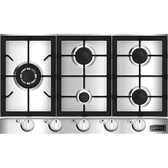 Fogão a gás kaiser kg 9357 turbo 86 cm inox • 5 queimadores • wok 3,8 kw •
