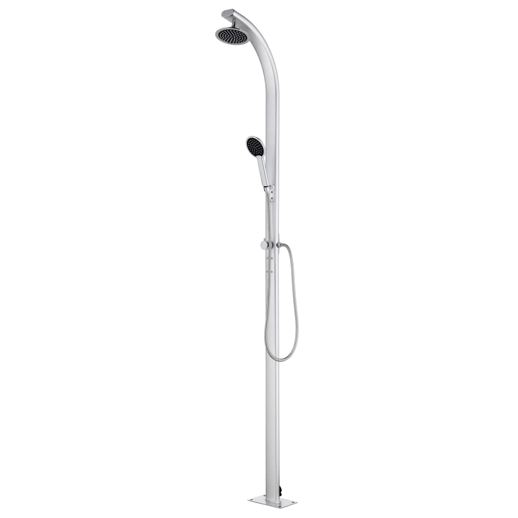 vidaXL chuveiro de jardim em alumínio 215 cm