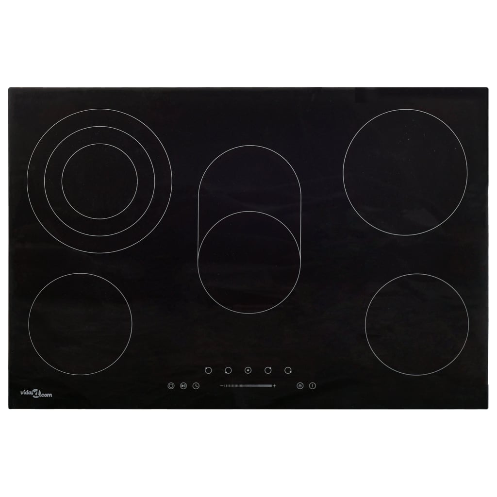 vidaXL vitrocerámica con 5 quemadores control táctil 90 cm 8500 w