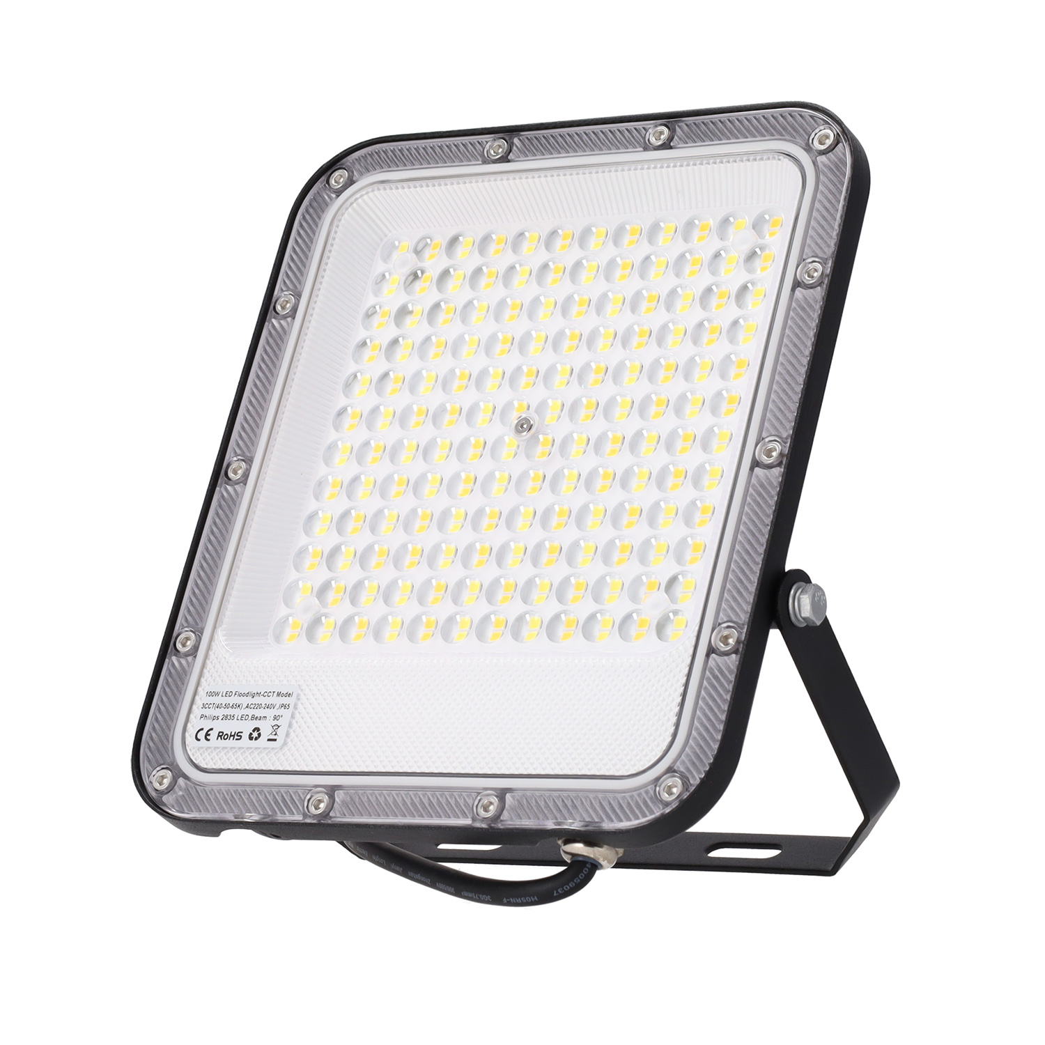 Refletor LED 100w 110lm/w 90º 220-240vac ip65 cct (tom de luz regulável)