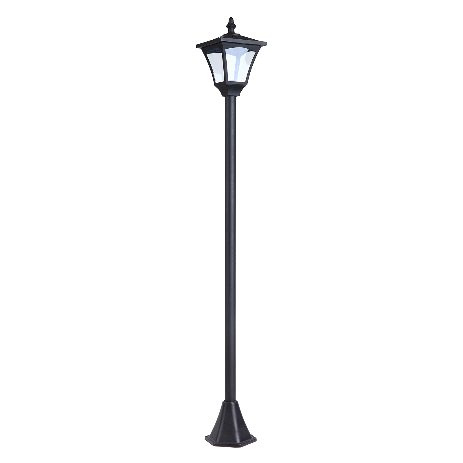 Candeeiro solar de jardim 15x15x120 cm abs Outsunny, casa - iluminação