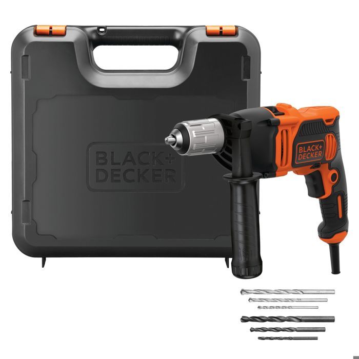 Perfuradora de impacto - black & decker - beh850k - eléctrica - 2 velocidad
