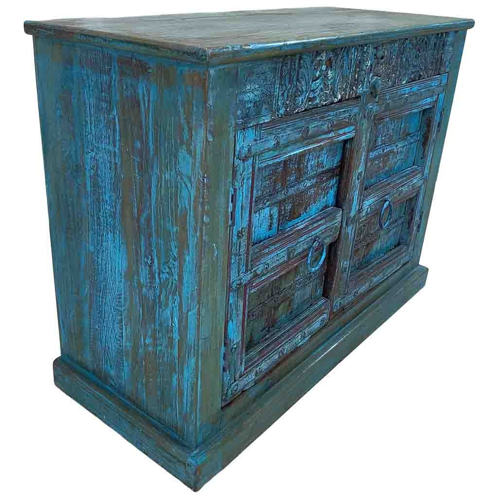 Aparador de madeira artesanal 117x50x89h cm