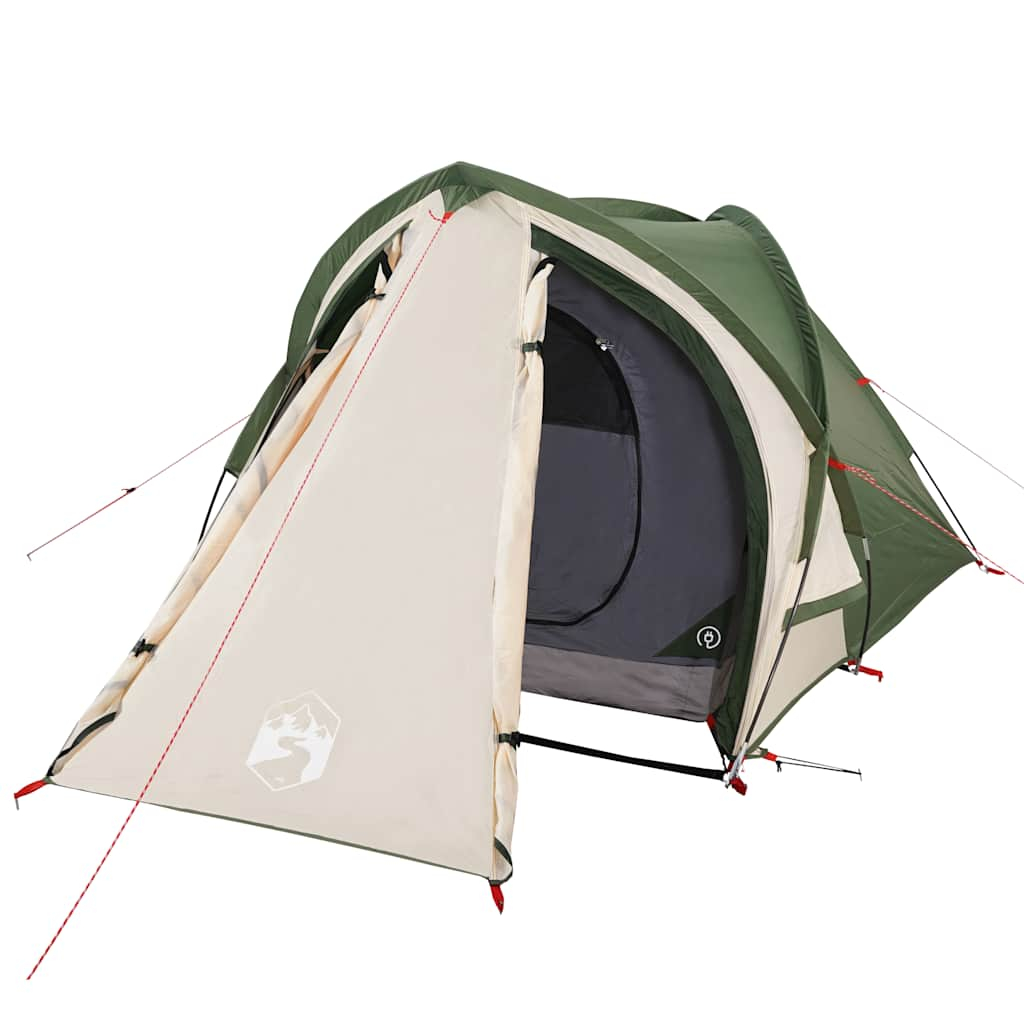 Tenda de campismo cúpula para 2 pessoas impermeável verde
