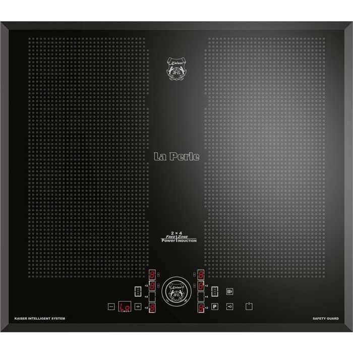 Placa de indução - kaiser - kct 61 fi - 60 cm - 2 zonas flex - controlo mag