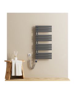 Emke toalheiro elétrico 1041x500 mm cinza antracite 600w Wi-Fi ipx4