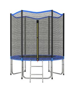 Cama elástica exterior 183x183x200 cm aço, pp color azul sportnow