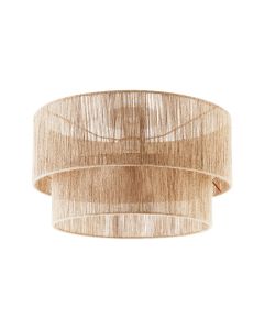Candeeiro de teto de yute com estilo boho chic de 40w, castanho