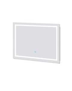 Espelho de casa de banho LED 80×60cm+anti-embaciamento
