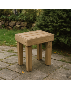 Banco de jardim em madeira tratada 45x33x50 cm - vidahuerto